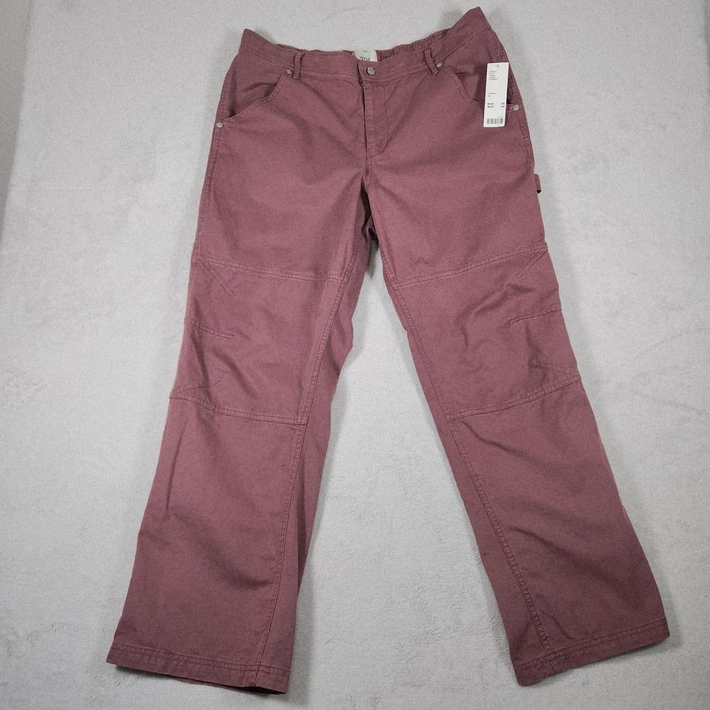 BDG Carpenter Pants Women 14 Mauve Pink High Rise Utility Straight Leg New